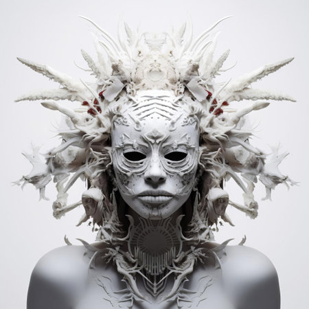 the sorceress stands tall, shrouded in an aura of mystery, as the overall style of this hauntingly beautiful artwork is reminiscent of dark fantasy art, characterized by a monochromatic color scheme and an air of mystique, evoking feelings of enchantment and foreboding in this mystical realm of wonder. ai generatedの素材