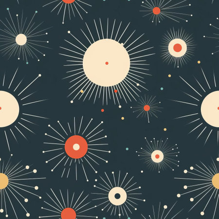 the cosmos serves as a stunning backdrop in this simple and minimalistic vintage-inspired image, featuring a subtle blend of earthy tones and soft pastels that evoke a sense of nostalgia and wonder, perfect for astronomy enthusiasts and fans of celestial beauty. ai generatedの素材