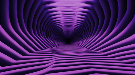 the geometric pattern features a mesmerizing minimal design with a dominant violet hue, showcasing the principles of op art, an optical illusion style that creates a sense of movement and depth, perfect for art enthusiasts and designers seeking inspiration. ai generatedの素材