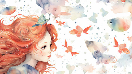 the ambarella pattern, a vibrant and intricate design, is beautifully captured in this stunning watercolour style image, showcasing the fruit's unique texture and colours, perfect for tropical and summer-inspired art, home decor, and design projects, evoking feelings of warmth and serenity. ai generatedの素材