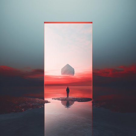 "ethereal being" radiates an otherworldly aura in this mesmerizing metaphysical art piece, where swirling clouds of iridescent blue and purple hues converge to form an enigmatic figure, evoking the mystical and the unknown, perfect for those drawn to spiritual and cosmic themes. ai generatedの素材