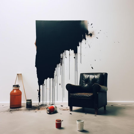 the sculpture, crafted from natural materials, embodies the essence of arte povera, an italian art movement that celebrates simplicity and raw beauty, featuring a delicate arrangement of twigs, pebbles, and fabric scraps, evoking a sense of organic elegance and understated sophistication. ai generatedの素材