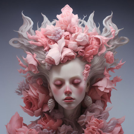 the vibrant snapdragon flower blooms in a kaleidoscope of colors, showcasing its delicate, ruffled petals and slender stem, adding a pop of beauty to any garden or floral arrangement, symbolizing love, friendship, and nostalgia in the language of flowers. ai generatedの素材