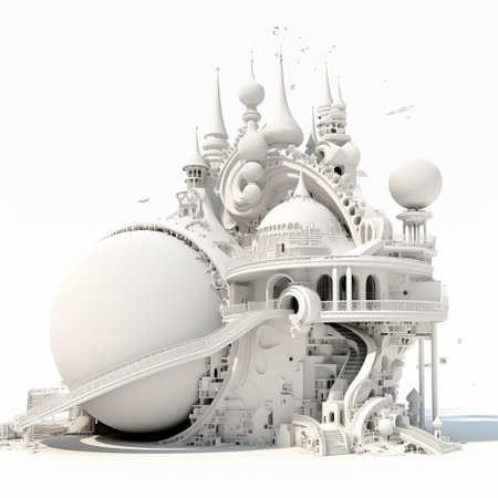 robot, a futuristic 3d illustration of a metallic isolated figure standing on a white background, showcasing advanced artificial intelligence and machine learning technology, highlighting the concept of automation and futuristic design in a minimalist setting. ai generatedの素材