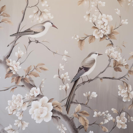 the taupe wallpaper pastel features a soft, muted beige tone that adds warmth and coziness to any room, blending seamlessly with natural textures and earthy accents, creating a calming atmosphere perfect for relaxation and serenity. ai generatedの素材