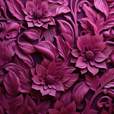 magenta clay wallpaper adds a pop of vibrant color to any room, creating a bold and eye-catching accent wall that demands attention, perfect for modern interior design and decorative diy projects that require a statement piece. ai generatedの素材