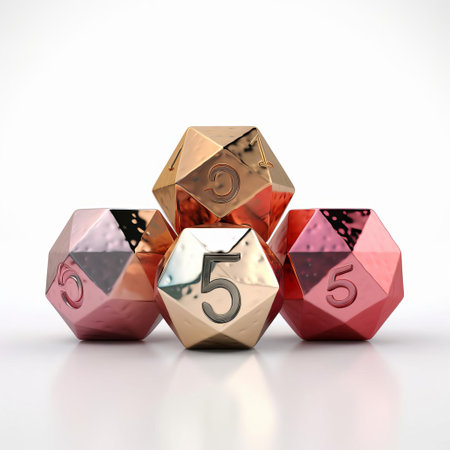 cubes, arranged in a creative composition, showcase a stunning 3d illustration of five isolated geometric shapes on a pure white background, highlighting their clean lines, vibrant colors, and intricate details, perfect for design projects requiring modern and futuristic visual elements. ai generatedの素材