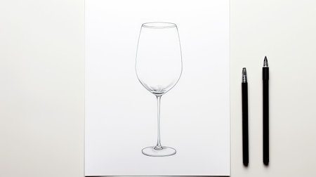 the pen lies elegantly on a rustic wooden table, surrounded by subtle hints of a belgian dubbel beer, evoking a sense of simplicity and sophistication, as the minimalist art style brings forth a harmonious blend of creativity and relaxation, perfect for beer enthusiasts and art lovers alike. ai generatedの素材