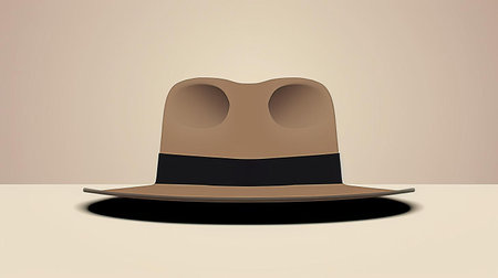 the belgian dubbel beer enthusiast sits comfortably, donning a stylish hat, surrounded by a minimalist art setting, exuding simplicity and sophistication, perfect for those who appreciate the finer things in craft beer and artistic expression, evoking feelings of relaxation and refinement. ai generatedの素材