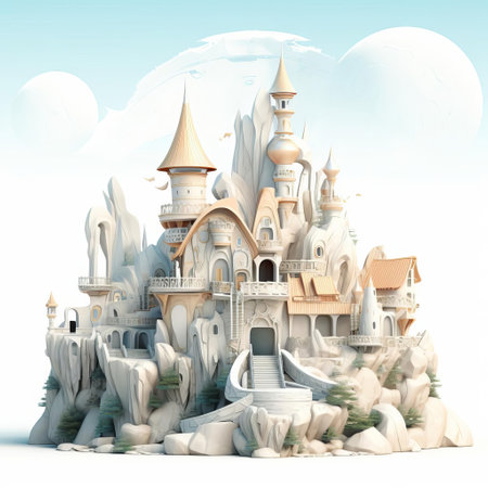 robot, a futuristic 3d illustration of a metallic humanoid figure, stands isolated on a white background, showcasing its intricate mechanical details and sleek design, perfect for sci-fi and technology-themed visual projects, highlighting artificial intelligence and futuristic concepts. ai generatedの素材