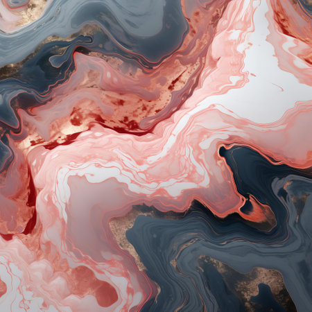 the liquid marble texture design features a mesmerizing blend of swirling patterns and vibrant colors, evoking the beauty of natural stone, perfect for use as a unique wallpaper, fabric print, or abstract art piece, adding a touch of elegance and sophistication to any space. ai generatedの素材