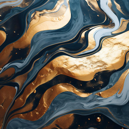the mesmerizing liquid marble texture design showcases a stunning visual effect, featuring swirling patterns of iridescent colors that evoke a sense of futuristic elegance, perfect for backgrounds, wallpapers, and modern design projects that require a touch of sophistication and visual intrigue. ai generatedの素材