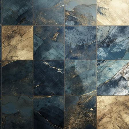 viscose tiles featuring a crumbly pattern create a unique and eye-catching design for any room, offering a seamless look at an affordable price, perfect for homeowners seeking a stylish and budget-friendly flooring solution for their interior spaces. ai generatedの素材