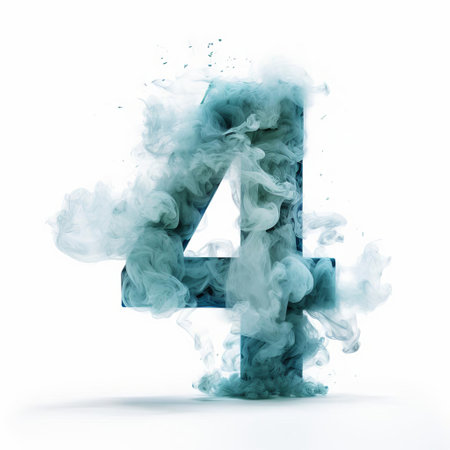 number four-hundred-ninety stands out against a pristine white background, its bold black digits and sleek design making it a striking visual element in any composition, perfect for use in graphic design, photography, and digital art projects requiring a clean and modern aesthetic. ai generatedの素材
