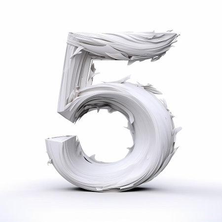 number sixty-five stands out against a pristine white background, its bold black digits and sleek design making it a striking visual element, perfect for use in graphic designs, digital art, and creative projects that require a touch of modern minimalism and simplicity. ai generatedの素材