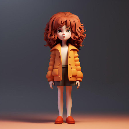 susan, a simplistic 3d character, stands out against a plain white background, showcasing her sleek and modern design, perfect for illustrations, animations, and digital art projects that require a touch of minimalism and elegance, evoking feelings of serenity and calmness. ai generatedの素材