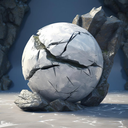 the 3d stone sculpture showcases intricate details and textures, blending ancient craftsmanship with modern technology to create a visually stunning piece of art that adds a touch of elegance to any interior design or architectural project, perfect for decorative accents or functional elements. ai generatedの素材