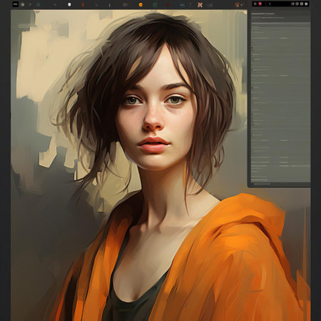 the majestic elephant stands proudly in the heart of a vibrant jungle, its wrinkled gray skin and tusks meticulously crafted using expressive brushstrokes, blending harmoniously with the lush green foliage and exotic flowers, evoking a sense of wild beauty and freedom in this stunning digital artwork. ai generatedの素材