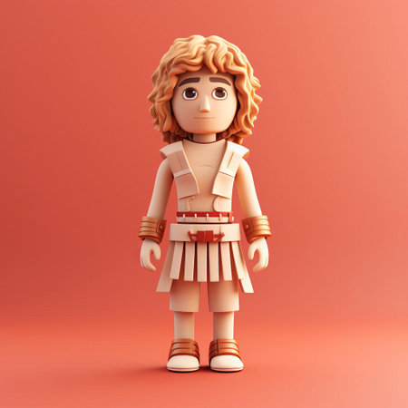 alexander, a minimalist 3d character, stands proudly in a full-body pose, showcasing his sleek and modern design, perfect for animations, illustrations, and digital art projects that require a touch of simplicity and elegance, blending seamlessly into futuristic and contemporary settings. ai generatedの素材