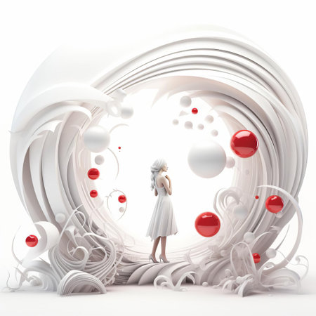 elegance exudes from this stunning portrait of a woman embodying desire, set against a pristine white background that accentuates her captivating gaze, porcelain skin, and luscious lips, evoking feelings of sophistication, glamour, and mystique in this captivating black and white photography. ai generatedの素材