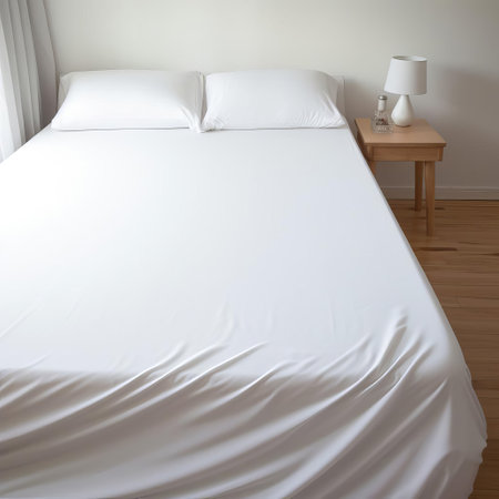 the jersey plain sheet, made from soft and breathable fabric, features a smooth texture and natural drape, perfect for sewing casual wear, loungewear, and bedding, offering a comfortable fit and relaxed style, ideal for everyday use and home decor projects. ai generatedの素材