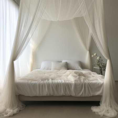 the tulle plain sheet is a delicate, semi-transparent fabric featuring a soft, airy texture and a subtle sheen, perfect for crafting wedding veils, tutus, and other decorative elements that require a touch of elegance and sophistication in diy projects and fashion designs. ai generatedの素材