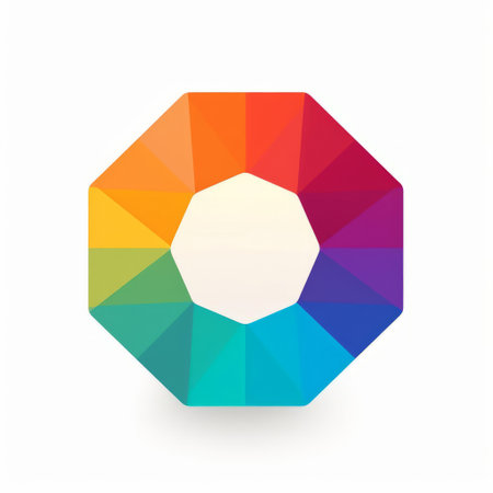 heptagon, a seven-sided polygon, sits isolated on a pristine white background, showcasing its geometric perfection and symmetrical beauty, ideal for design elements, mathematical illustrations, and educational resources, highlighting its unique shape and angular structure. ai generatedの素材