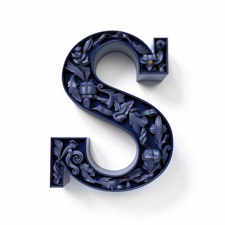 "elegant typography features a stunning 3d effect, where the letter appears to rise from the background, exuding an overall aesthetic of luxury and sophistication, perfect for high-end designs, premium branding, and upscale visual communications that demand attention and refinement.", ai generatedの素材