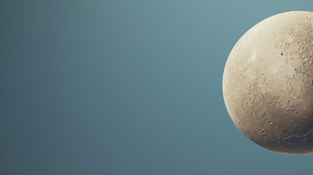 the moon, a glowing orb in the night sky, is beautifully captured on a solid black background, providing ample copy space for creative text or design elements, perfect for astronomy enthusiasts, designers, and anyone looking for a celestial-inspired visual. ai generatedの素材