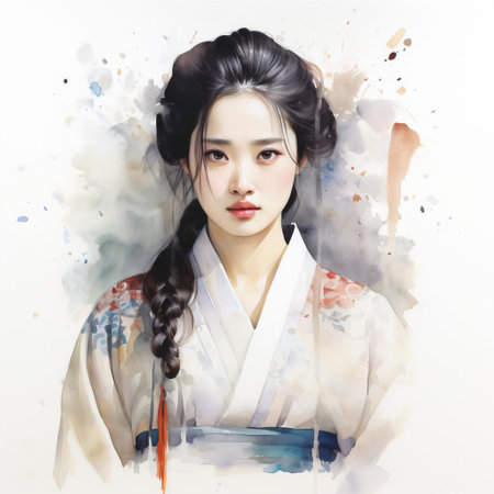 buncheong ceramics sit elegantly against a pristine white background, showcasing the subtle beauty of traditional korean pottery with its characteristic understated glaze and simple, yet refined, design elements that evoke a sense of serenity and cultural heritage. ai generatedの素材