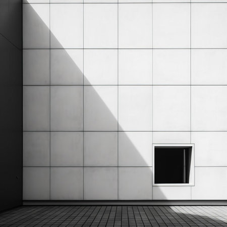 the grid, a staple of modern design, is showcased in this stunning visual representation, exuding a sense of minimalistic elegance and sophistication, perfect for backgrounds, wallpapers, or inspirational quotes, evoking feelings of calmness and serenity in its simplicity. ai generatedの素材