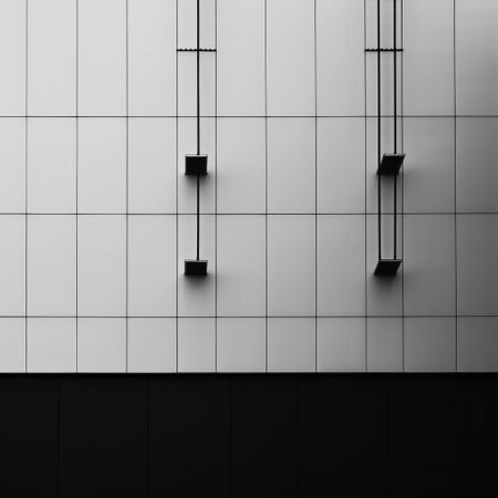 grid, a sleek and modern composition, showcases a harmonious balance of empty space and subtle textures, epitomizing the essence of minimalistic design, perfect for backgrounds, wallpapers, or artistic expressions, evoking feelings of serenity and simplicity. ai generatedの素材