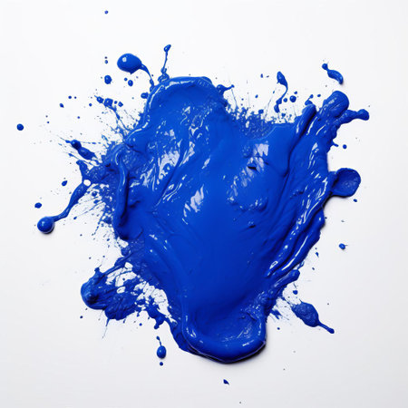 yves klein's iconic artwork stands out against a pristine white isolated background, showcasing the french artist's signature international klein blue hue, a vibrant and bold color that dominates the composition, evoking emotions and sparking imagination in the realm of modern and contemporary art. ai generatedの素材