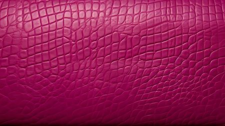 magenta leather texture background features a vibrant, richly colored surface with subtle sheen, perfect for adding a pop of color to designs, showcasing luxury fashion products, or creating eye-catching visuals for social media, advertising, and packaging materials. ai generatedの素材