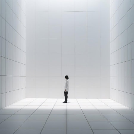 grid, a staple of modern design, is showcased in this stunning visual, where clean lines and empty space converge to create a sense of simplicity and elegance, perfect for backgrounds, wallpapers, or inspirational quotes, evoking feelings of calmness and serenity in a chaotic world. ai generatedの素材