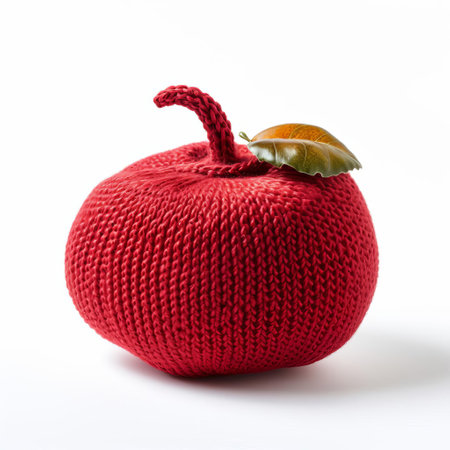 tamarillo, a vibrant and exotic fruit, is beautifully showcased in this stunning photograph, knitted to perfection and isolated on a crisp white background, highlighting its unique texture and bold red color, perfect for cooking, baking, and food styling inspiration. ai generatedの素材