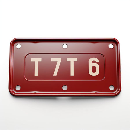 the 707stu license plate, isolated on a clean white background, showcases its bold black font and sturdy design, perfect for car enthusiasts and collectors of unique vehicle registration plates, adding a touch of automotive flair to any setting or photography project. ai generatedの素材