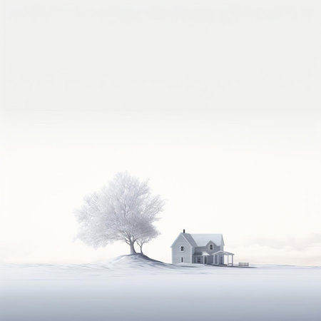 the plain, a vast and serene expanse of natural beauty, stretches out against a crisp white background, evoking feelings of calmness and tranquility, perfect for wallpapers, desktop backgrounds, or as a subtle texture for design projects, highlighting the simplicity and elegance of minimalism. ai generatedの素材