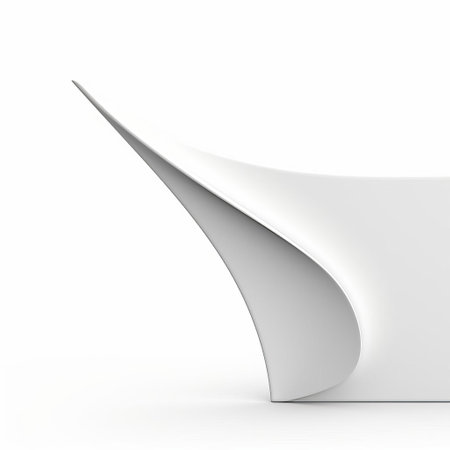 the corner design element, set against a pristine white background, showcases a sleek and modern aesthetic, perfect for adding a touch of sophistication to any graphic design, digital art, or web development project, emphasizing minimalism and elegance. ai generatedの素材