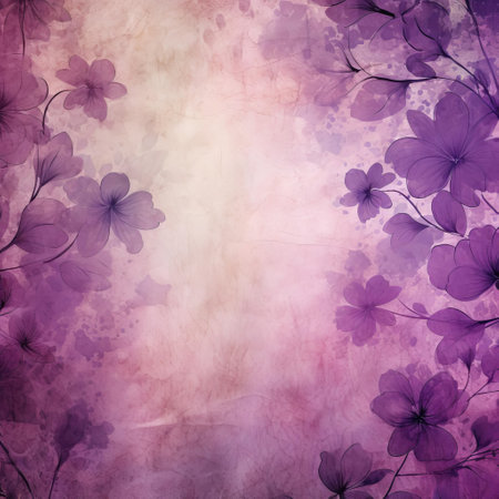 the vintage violet background, adorned with subtle texture and soft, muted tones, evokes a sense of nostalgia and elegance, perfect for adding a touch of sophistication to any design project, from wedding invitations to fashion photography, and even social media graphics. ai generatedの素材