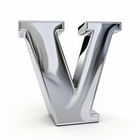 the elegant silver 3d letter w stands out against a pristine white background, exuding sophistication and modernity, perfect for logos, typography, and design elements, adding a touch of luxury and refinement to any visual project or graphic design. ai generatedの素材