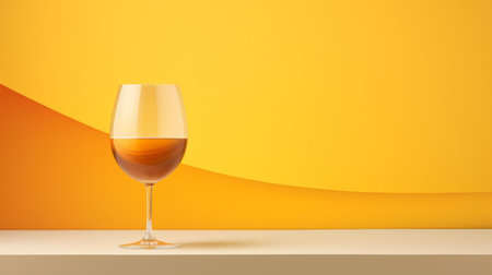 the belgian dubbel beer is beautifully showcased in this minimalist art piece, featuring a subtle saffron hue that evokes feelings of warmth and sophistication, perfect for beer enthusiasts and art lovers alike, highlighting the rich flavors and aromas of this traditional belgian brew. ai generatedの素材