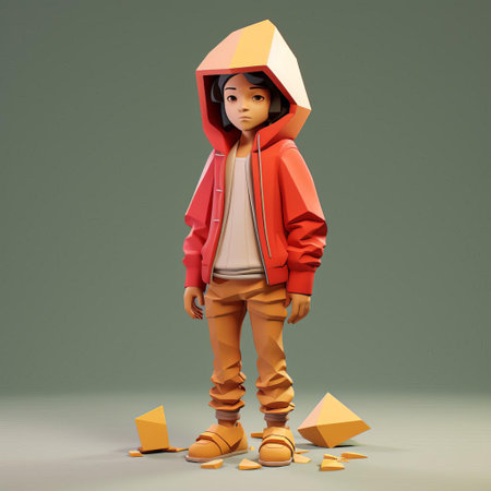 gabriel, a sleek minimalist 3d character, stands out with his simplified features and bold lines, exuding a sense of modernity and sophistication, perfect for illustrations, animations, and digital designs that require a touch of futuristic elegance and simplicity. ai generatedの素材