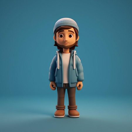 nathan, a sleek minimalist 3d character, stands out against a clean white background, showcasing his simple yet expressive design, perfect for modern digital art, 3d modeling, and animation projects, evoking a sense of simplicity and elegance in the world of computer-generated imagery. ai generatedの素材