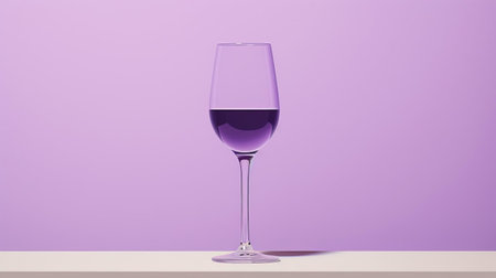 the belgian dubbel beer glass sits elegantly on a rustic wooden table, surrounded by subtle hints of violet hues, evoking a sense of sophistication and simplicity, perfect for those who appreciate the art of fine brewing and the beauty of minimalist design. ai generatedの素材