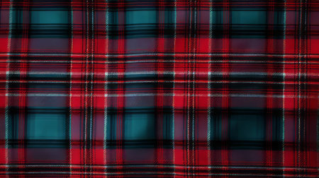 the tartan texture, showcased in a flat lay, exudes a sense of rustic charm and sophistication, perfect for adding a touch of traditional scottish flair to your design projects, with its intricate crisscross patterns and earthy tones evoking a cozy and inviting atmosphere. ai generatedの素材