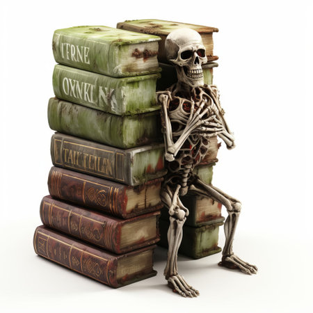 a 3d zombie stands eerily still, its full body rendered in gruesome detail, against a stark white background, evoking a sense of apocalyptic lawlessness, perfect for horror fans and enthusiasts of the undead, ideal for book covers or digital art projects. ai generatedの素材