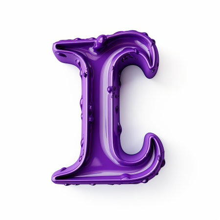 the isolated 3d letter i stands out against a crisp white background, its rich purple hue adding a touch of sophistication and creativity, perfect for designs requiring a pop of color and depth, ideal for logos, icons, and modern graphic designs. ai generatedの素材