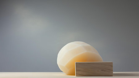 the alabaster vase stands elegantly on a minimalist pedestal, its creamy white hue and smooth texture evoking a sense of serenity and sophistication, perfect for adding a touch of understated luxury to any modern interior design or home decor. ai generatedの素材