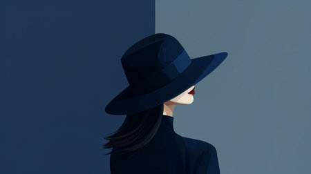 the sofa, upholstered in a rich navy blue fabric, sits elegantly in a minimalist living room, surrounded by neutral tones and sleek lines, exuding a sense of calm and sophistication, perfect for a modern home decor with a touch of simplicity and elegance. ai generatedの素材